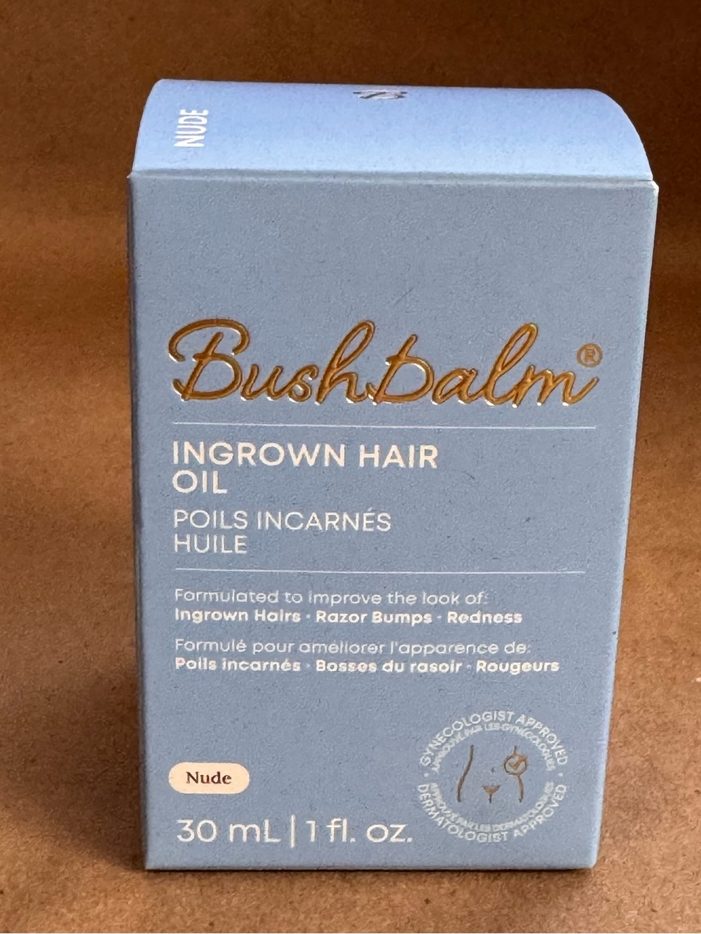NWT Bushbalm Ingrown Hair Oil. 30ml/1 fl oz